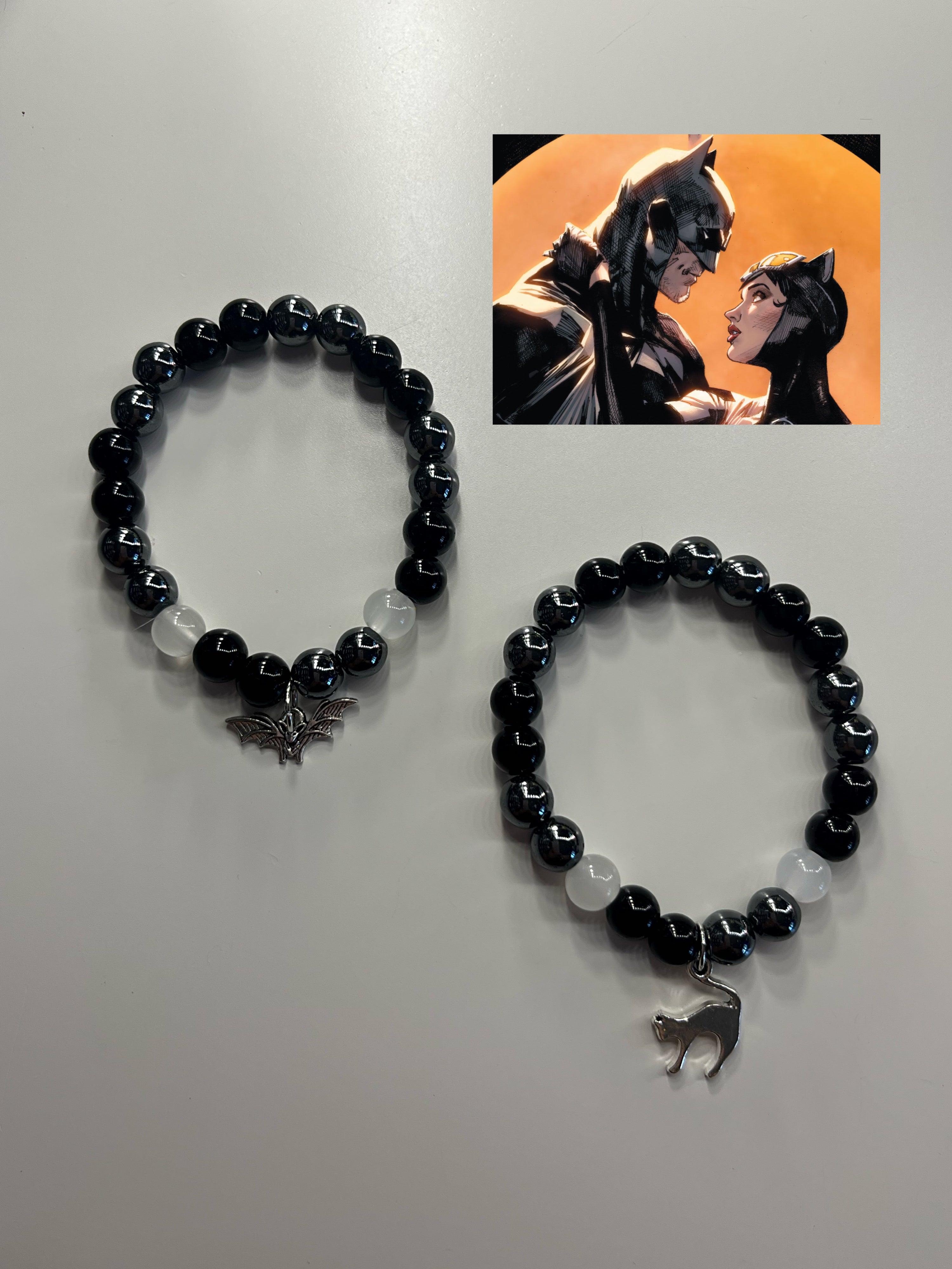 Batman and Catwoman bracelets – Lluvia Jewels